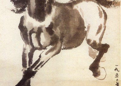 Hsu Pei-hung. Cavalo correndo,1950.