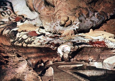 visão geral da caverna de Lascaux, 15.000 A.C.