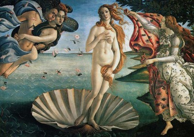 Botticelli, Sandro. O Nascimento de Vênus, 1484-86.