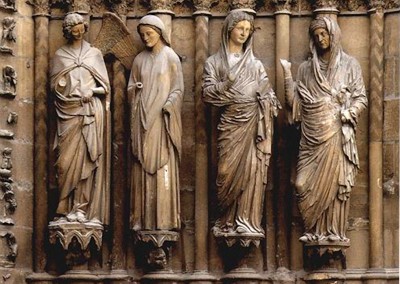 parte externa da Catedral de Reims, França,1211-1516.