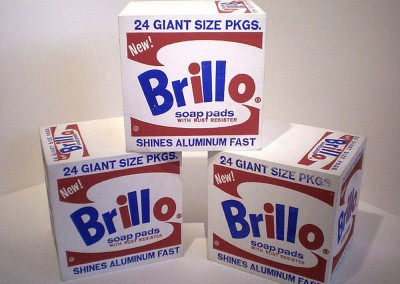 Warhol, Andy. Caixas de sabão Brillo, 1964.